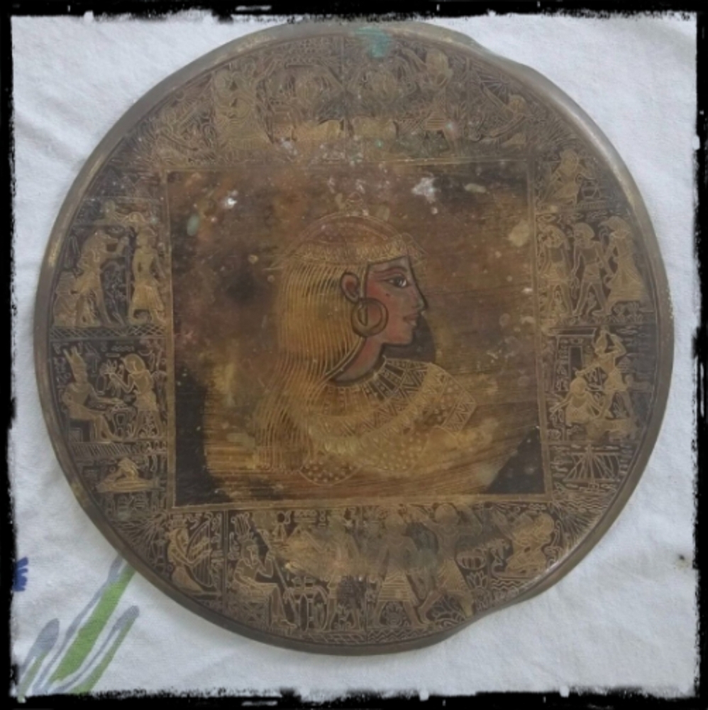 Antique Egyptian Decorative Plate